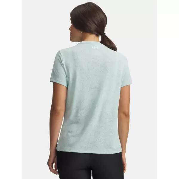  Ženska majica s kratkimi rokavi UNDER ARMOUR TECH PIXELATE SSC 6012302-703 ZELENA 