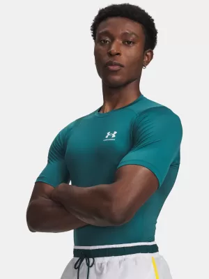 Moška majica s kratkimi rokavi UNDER ARMOUR UA HG ARMOUR COMP SS ZELENA