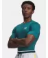 Moška majica s kratkimi rokavi UNDER ARMOUR UA HG ARMOUR COMP SS ZELENA