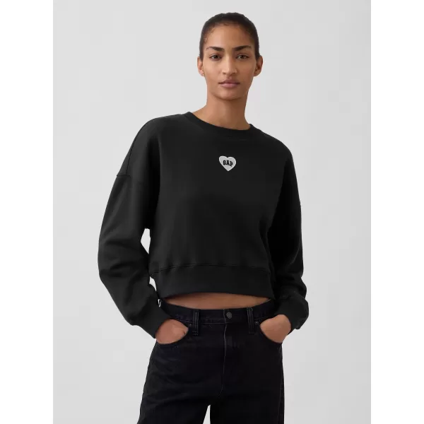  Ženski pulover GAP CREW CROP SWEATSHIRT 852831-01 NOČ BREZ MESECA 