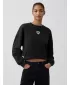 Ženski pulover GAP CREW CROP SWEATSHIRT 852831-01 NOČ BREZ MESECA