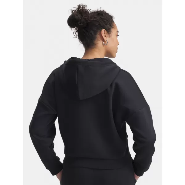  Ženski pulover UNDER ARMOUR RIVAL FLC PIPED HZ HOODIE 6003707-005 ČRNA 