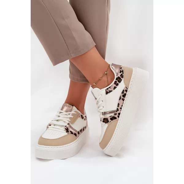  Ženske superge BIG STAR SS274357 WHITE/BEIGE Big Star Shoes 