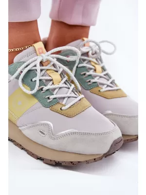 Ženski čevlji BIG STAR RR274244 YELLOW/GREY Big Star Shoes