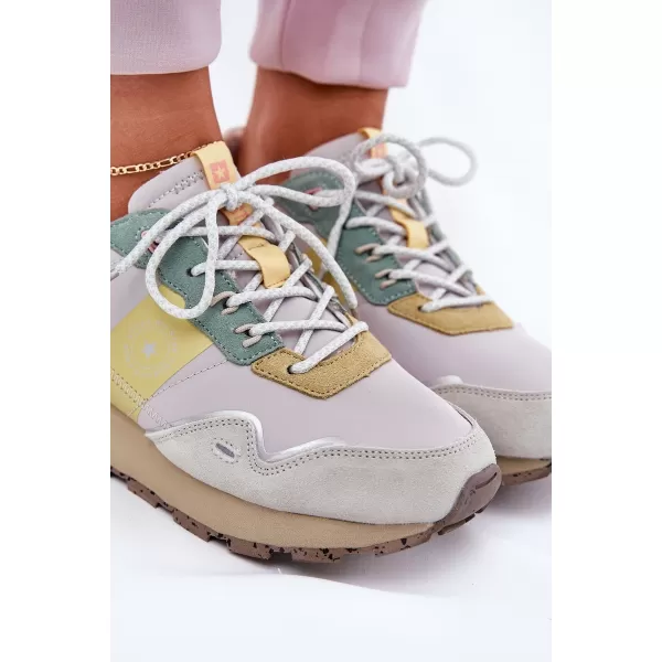  Ženski čevlji BIG STAR RR274244 YELLOW/GREY Big Star Shoes 