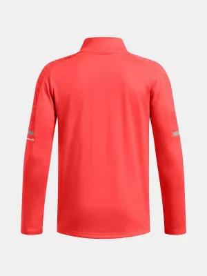 Fantovska majica s kratkimi rokavi UNDER ARMOUR TECH UTILITY 1/4 ZIP 1390029-847 ORANŽNA