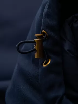 Moška parka OMBRE OM-JAPJ-0287 MORNARSKO MODRA