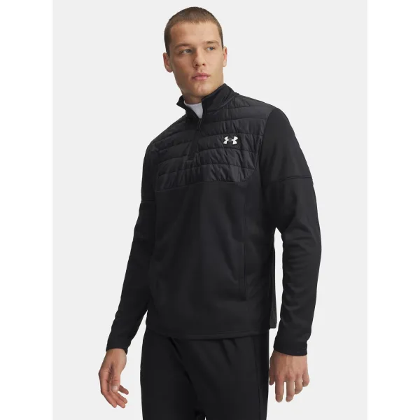  Moški pulover UNDER ARMOUR UA ARMOUR FLC PRO UTILITY QZ 6005688-001 ČRNA 