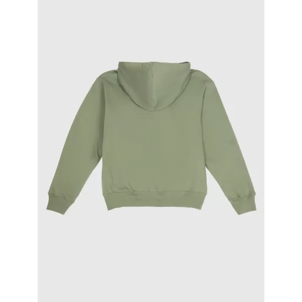  Ženski pulover GAP LOGO PULLOVER HOODIE 800434-09 MESKULEN ZELENA 