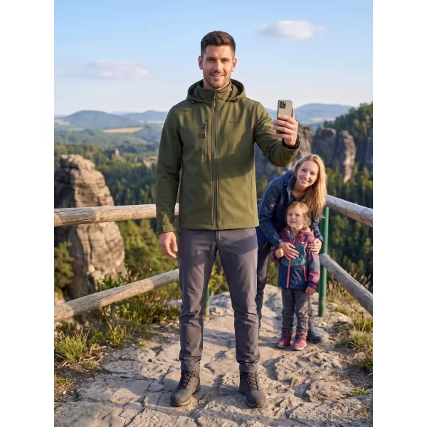  Moška softshell jakna ALTISPORT NoPrint NP/ALM845 VOJAŠKI 