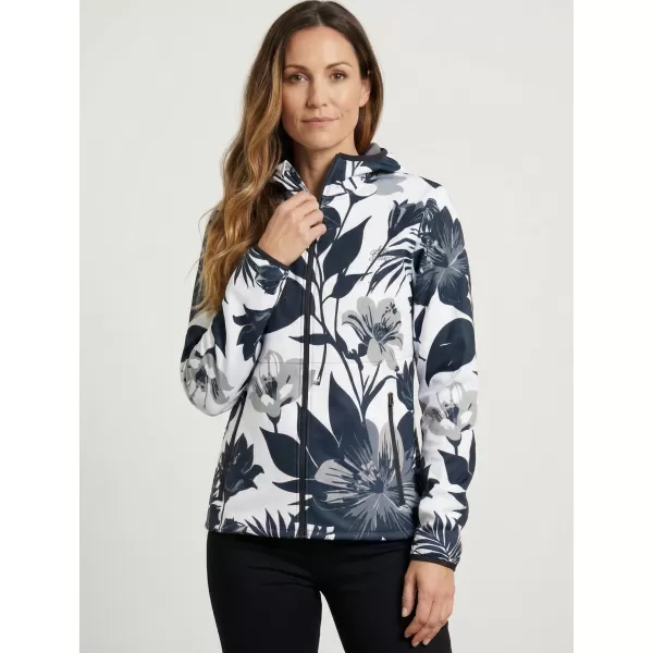  Ženska vrhunska softshell jakna ALTISPORT VOJ/ALW115JACK01 ČRNO/BELO 