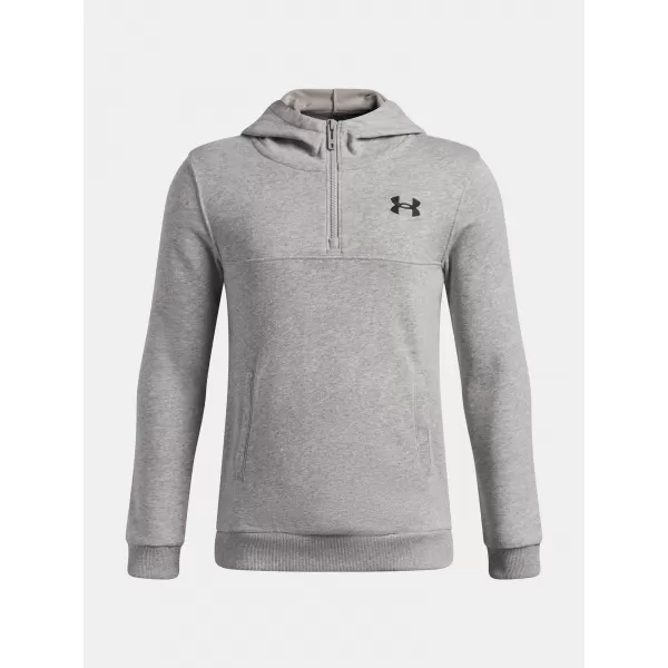  Fantovski pulover UNDER ARMOUR UA RIVAL LW 1/4 ZIP HOODIE 6009316-011 SIVA 