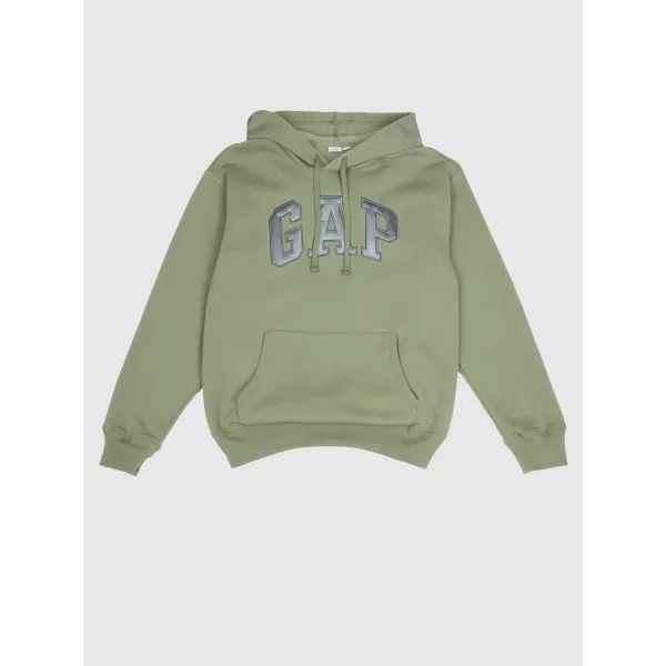  Ženski pulover GAP LOGO PULLOVER HOODIE 800434-09 MESKULEN ZELENA 