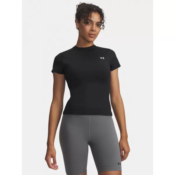  Ženska majica s kratkimi rokavi UNDER ARMOUR MOTION FITTED SS EMEA 6012291-001 ČRNA 