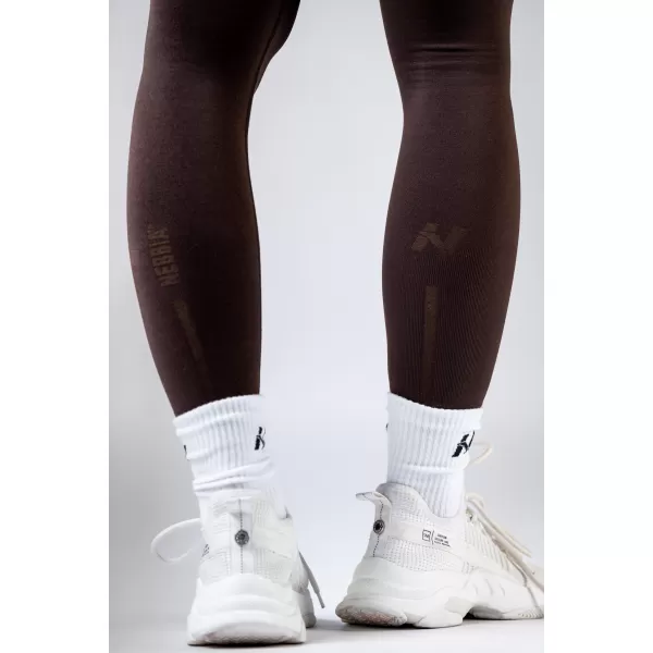  Push-up pajkice z visokim pasom POWER 888 TEMNO RJAVE Nebbia 