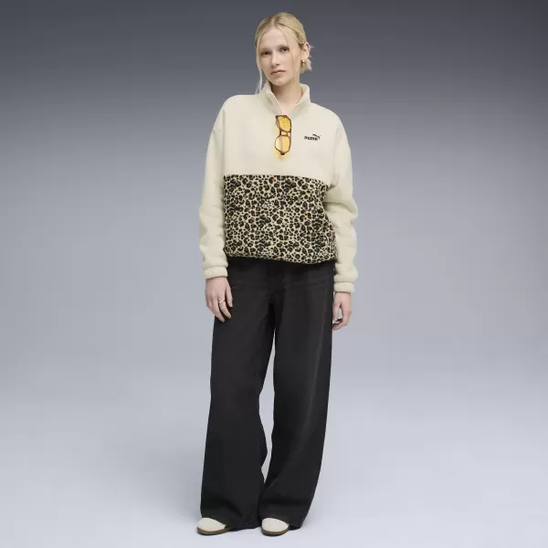  Ženski pulover PUMA ESS GRAPHIC ANIMAL CREW 688083-87 ALPSKI SNEG 