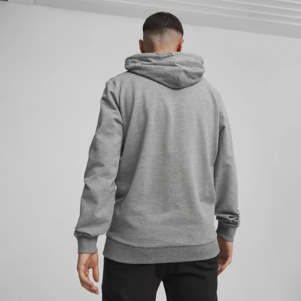  Moški pulover PUMA TEAMGOAL CASUALS HOODY 658618_33 SREDNJE SIVA VRESA/BELA 