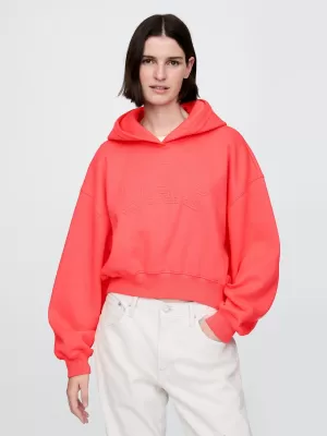 Ženski pulover GAP LOGO PULLOVER HOODIE 746918-03 SVEŽE KORALE