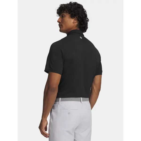  Moška majica s kratkimi rokavi UNDER ARMOUR T2G PIQUE POLO 6012303-001 ČRNA 