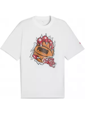 Moška majica s kratkimi rokavi PUMA HOOPAVERSE TEE 3 632891-01 PUMA BELA