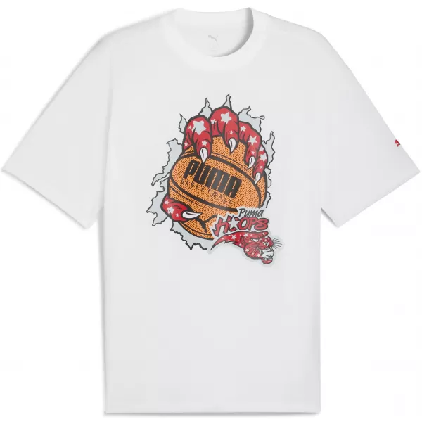  Moška majica s kratkimi rokavi PUMA HOOPAVERSE TEE 3 632891-01 PUMA BELA 