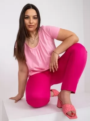 Ženska majica s kratkimi rokavi BASIC FEEL GOOD RV-TS-6320.85P ROZA
