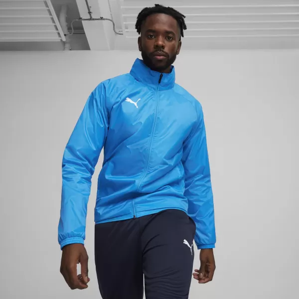  Moška jakna PUMA TEAMGOAL ALL WEATHER JACKET 659038-02 E.BLUE LEMONADE/ E.BLUE LEMONADE/PUMA BELA 