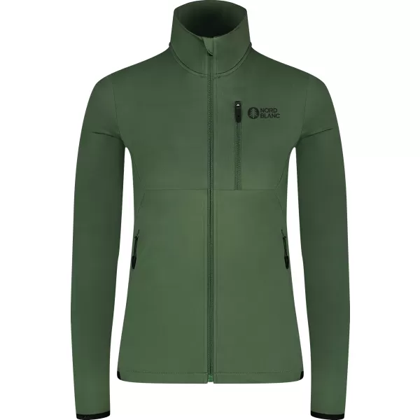  Ženski powerfleece pulover NORDBLANC SEDGE NBWFL8291 ZELENA 
