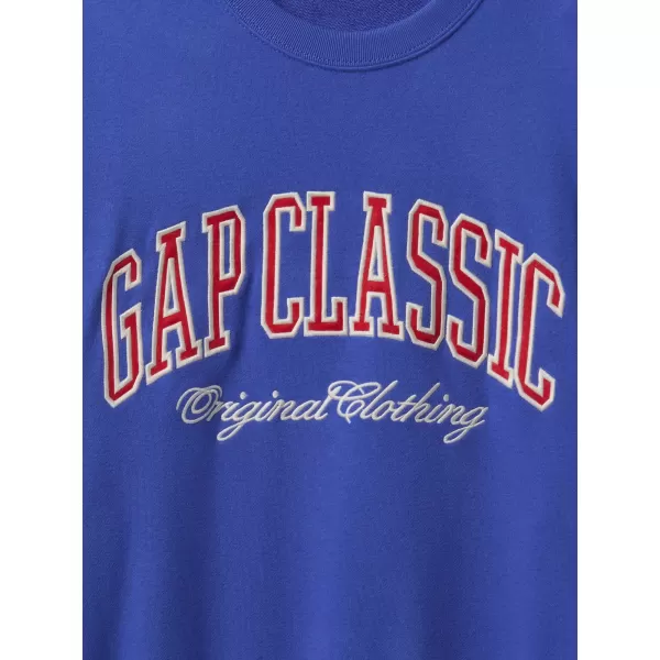  Moški pulover GAP CLASSIC LOGO SWEATSHIRT 744748-02 BLEŠČEČE MODRA 
