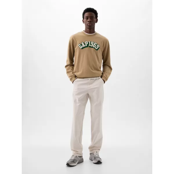  Moški pulover GAP LOGO CREWNECK SWEATSHIRT 829103-08 POPOLN KAKI 