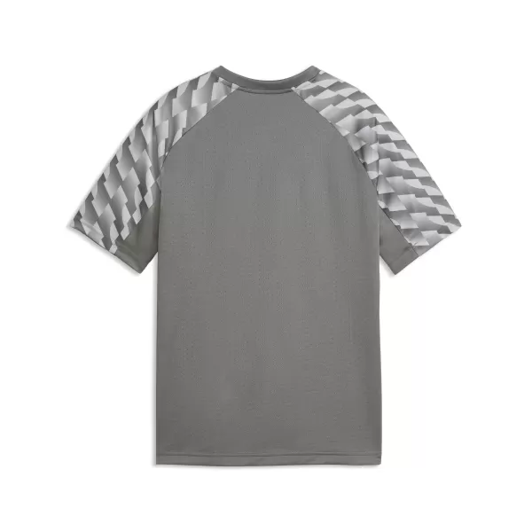  Otroška majica s kratkimi rokavi PUMA TEAMLIGA26 JERSEY JR 659723_13 FLAT MEDIUM GRAY/ RAVNO SREDNJE SIVA/PUMA BELA 