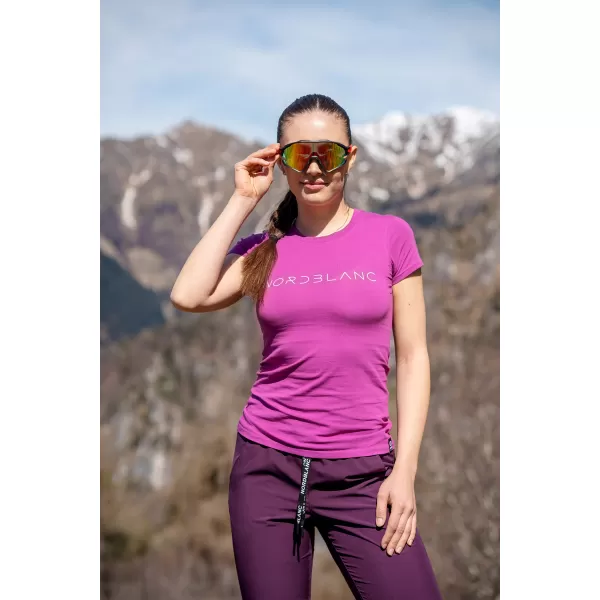  Ženska majica s kratkimi rokavi NORDBLANC GRASS NBSLT8169 ROZA 