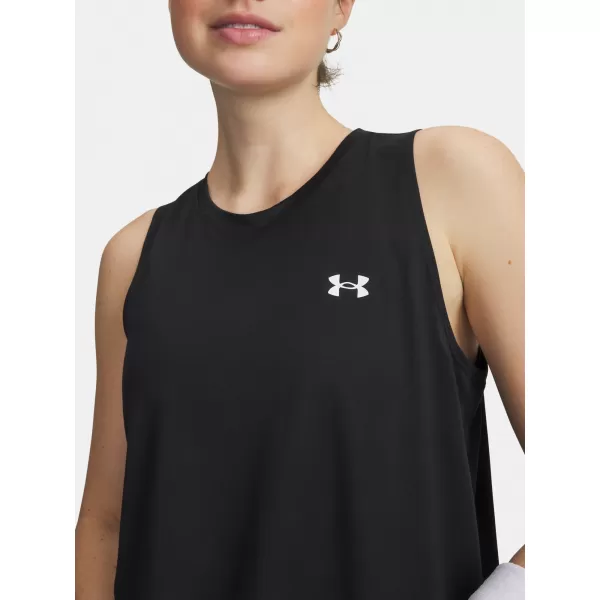  Ženski brezrokavnik UNDER ARMOUR TECH TANK SOLID 1383655-001 ČRNA 