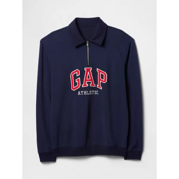  Moški pulover GAP POLO HALF ZIP SWEATSHIRT 744734-01 MORNARIŠKA UNIFORMA 
