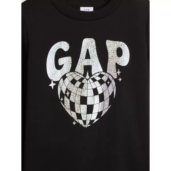  Otroški pulover GAP CREW SWEATSHIRT 839149-07 DISKO KROGLA SREBRNA 
