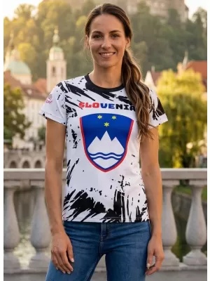 Ženska vrhunska majica s kratkimi rokavi ALTISPORT VOJ/ALW036SI/TR01 ABSTRAKCIJA