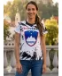 Ženska vrhunska majica s kratkimi rokavi ALTISPORT VOJ/ALW036SI/TR01 ABSTRAKCIJA
