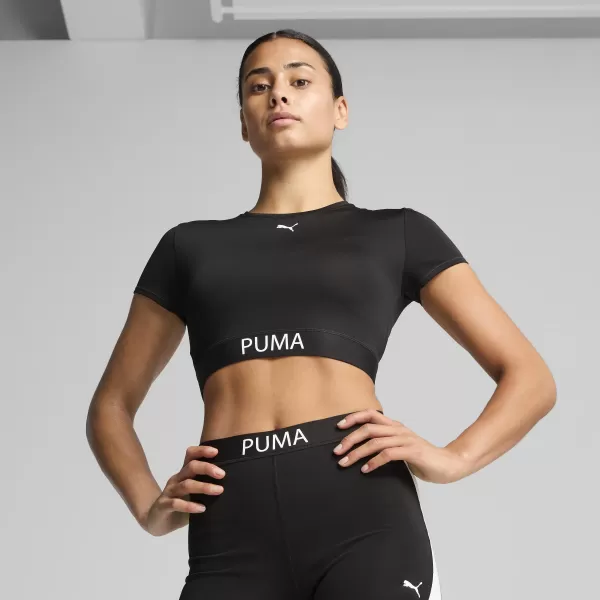  Ženska majica s kratkimi rokavi PUMA W STRONG TEE - SHORT 526805-01 ČRNA PUMA 