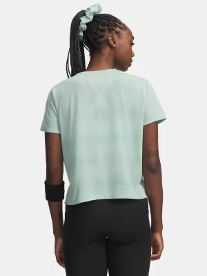 Ženska majica s kratkimi rokavi UNDER ARMOUR UA VELOCITI SHORTSLEEVE 6009540-703 ZELENA