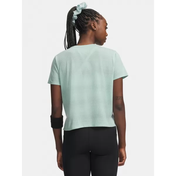  Ženska majica s kratkimi rokavi UNDER ARMOUR UA VELOCITI SHORTSLEEVE 6009540-703 ZELENA 