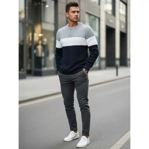  Moški pulover DSTREET WX2320 TEMNO MODRA/SVETLO SIVA 