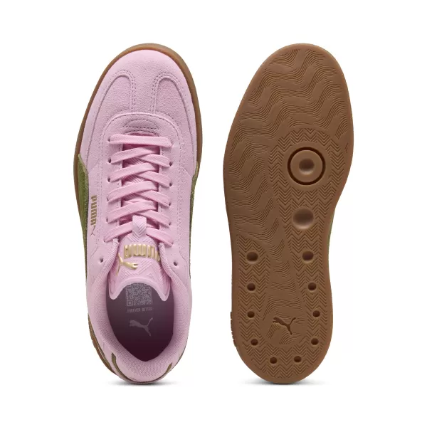  Škornji PUMA CLUB II ERA SUEDE 400717_31 ROZA ŠIMER/OLIVNO ZELENA 