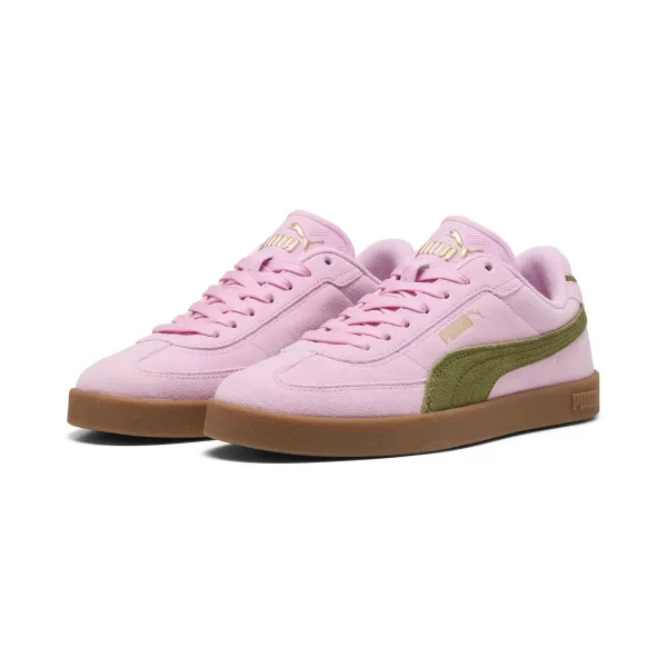 Škornji PUMA CLUB II ERA SUEDE 400717_31 ROZA ŠIMER/OLIVNO ZELENA 