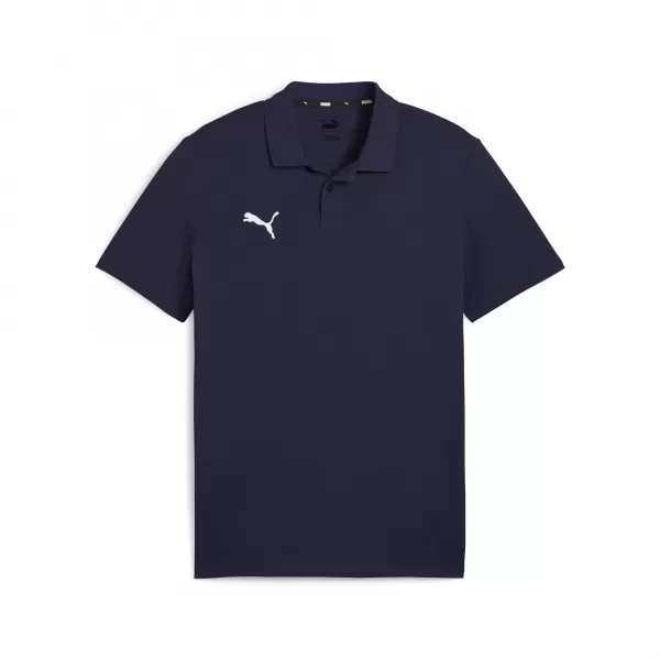  Moška majica s kratkimi rokavi z ovratnikom PUMA TEAMGOAL CASUALS POLO 658605_06 PUMA MORNARSKO MODRA/PUMA BELA 