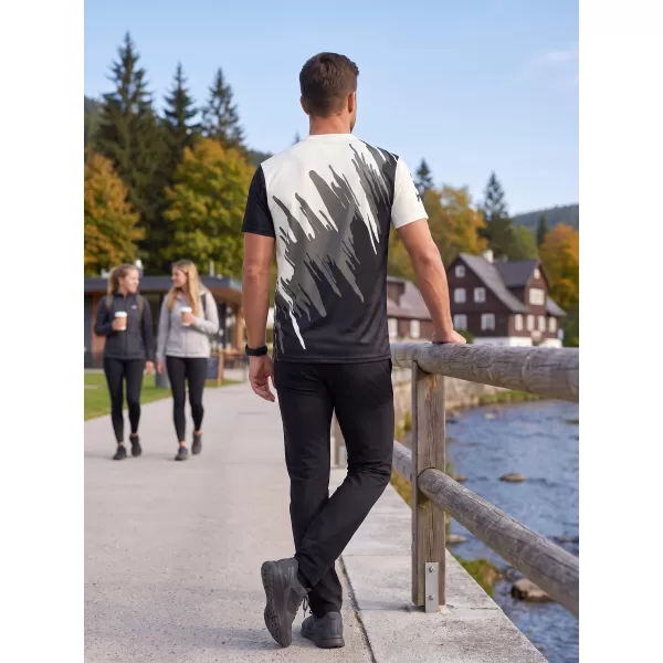  Moška premium funkcionalna majica s kratkimi rokavi ALTISPORT VOJ/ALM006TR01 ČRNA 