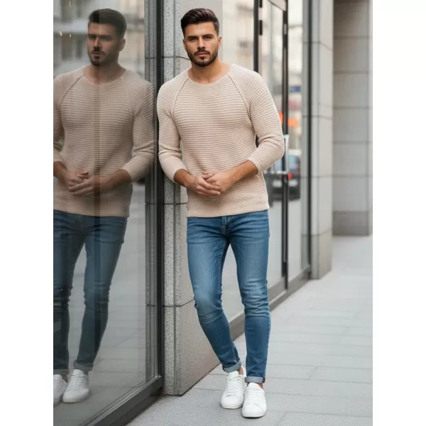  Moški pulover DSTREET WX1578 BEŽ 