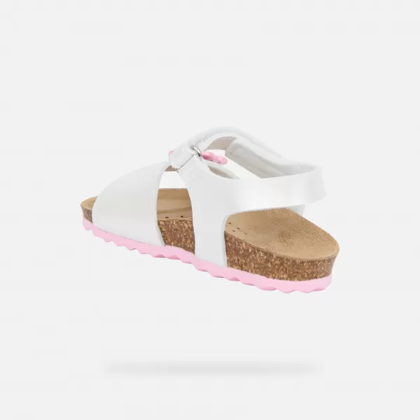  Dekliški sandali GEOX CHALKI B552RD000NFC1000 BELA 