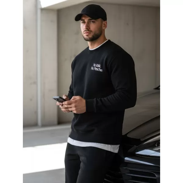  Moški pulover DSTREET BX5947 ČRNA 