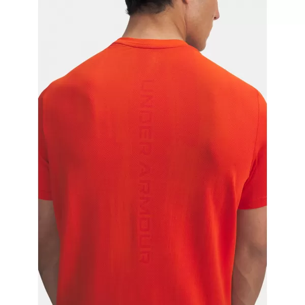  Moška majica s kratkimi rokavi UNDER ARMOUR VANISH SEAMLESS NOVELTY SS 1388129-844 ORANŽNA 