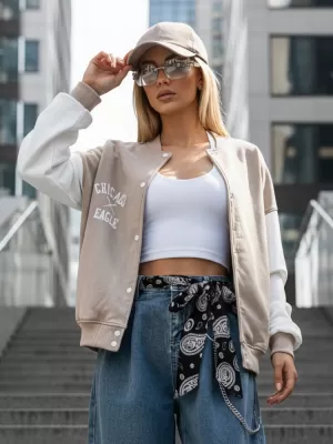 Ženska jakna DSTREET BY1209 BEŽ